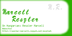 marcell reszler business card